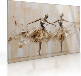 Tablou pe sticlă - Balerine (70x50 cm)