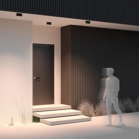 Plafoniera pentru iluminat exterior design modern IP54 Ares negru