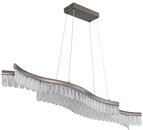 Lustră LED pe cablu Globo 67348H JULIET LED/35W/230V 3200K crom mat