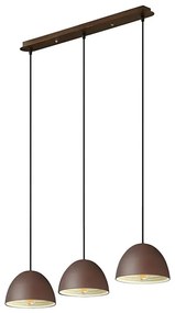 Lustră pe cablu Ideal Lux FOLK 3xE27/60W/230V maro