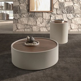 Masuta de cafea design LUX Walnut-Bej