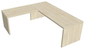Masă ergonomica Verno 220 x 200 cm, stânga, salcâm