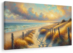 Tablou drum printre dune spre mare