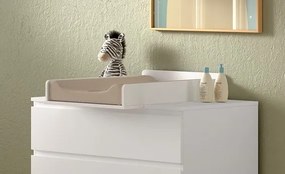 Comodă cu Masă de Înfășat EVA pentru Copii, cu 3 Sertare, Alb – Vipack