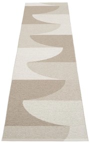 Covor tip traversă pentru interior și exterior bej 70x270 cm Hill Dark Linen – Pappelina