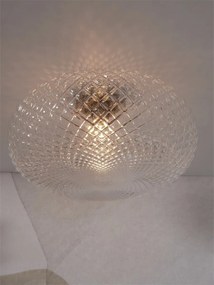 Plafoniera moderna design decorativ Venice auriu/transparent