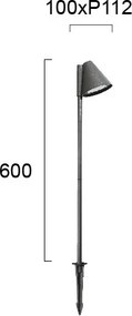 Lampă de exterior GILBERT 1xGU10/20W/230V IP65 antracit