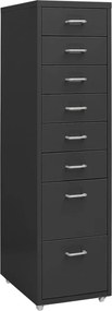 vidaXL Fișet mobil, antracit, 28x41x109 cm, metal