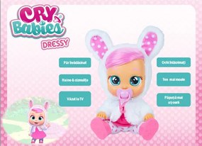 Papusa Cry Babies Dressy Coney cu par, IMC 81444