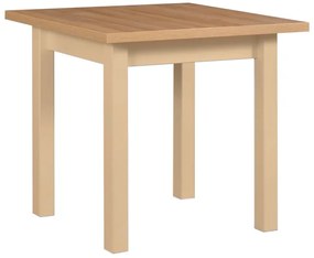 Masa extensibila living/bucatarie Maxine 8, sonoma/stejar alb, 80x80/160 cm, UnicSpot