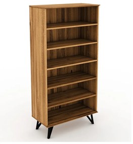 Bibliotecă din lemn de stejar 91x185 cm Golo - The Beds