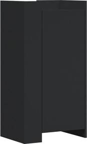 vidaXL Pantofar, negru, 52x37,5x100 cm, lemn prelucrat