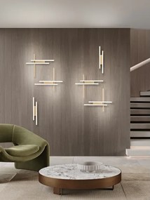 Ondaluce - Aplică de perete LED reglabilă MOVIDA LED/20W/230V, aurie