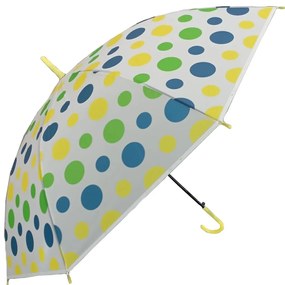 Tulimi Umbrelă cu băţ pentru copii Punct - galben, verde, albastru