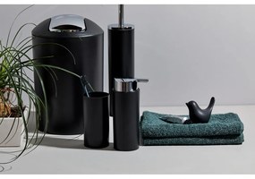 Set de accesorii de baie negru din plastic Calvo – Wenko