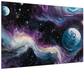 Tablou - Univers pictat (90x60 cm)