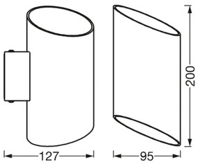 Aplică LED dimabilă SMART+ CYLINDRO LED/12W/230V Wi-Fi Ledvance