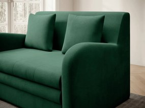 Canapea extensibila cu 2 locuri ARIO NUBE, verde inchis