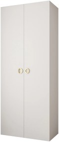 Dulap de haine 100 cm Carmela 40-1 (alb + Auriu). 1126502