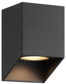 Aplica Perete Exterior, Lumina in Jos, Protectie IP44, Nico negru