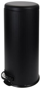 Coș de gunoi cu pedală 30 l, 29,5 x 64 cm, negru