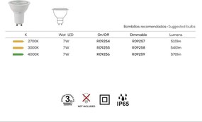 Aplica perete exterior IP65 PERE gri inchis