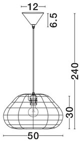 Lustra/Pendul design natural LAZO