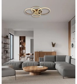 Plafoniera LED metal antracit cristale acrilice LORELEI