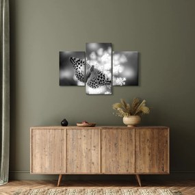 Tablou - Detailu cu fluture care polenizează floare (90x60 cm)