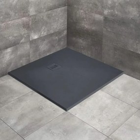 Cadita dus compozit patrata Radaway Kyntos C 90x90 cm antracit