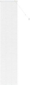 vidaXL Jaluzele venetiene Manual Alb 220 x 40 cm Aluminiu