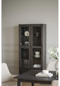 Vitrină maro cu aspect de lemn de stejar 82x185 cm Filippa – Rowico