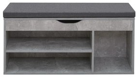 Pantofar (dulap pantofi) Filesas (beton + negru) . 1116341
