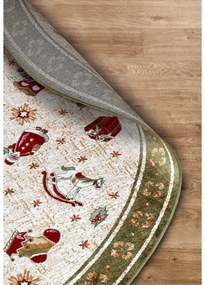 Covor verde rotund din amestec de bumbac ø 160 cm cu model de Crăciun Toy's Delight Green Christmas – Villeroy&amp;Boch