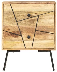 285875 vidaXL Noptieră, 40 x 30 x 50 cm, lemn masiv de mango