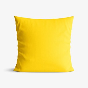 Goldea față de pernă decorativă loneta - galben închis 50 x 50 cm