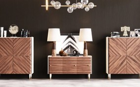 Bufet lemn masiv Auristelle 2 Uși, 120 × 54 × 140 cm