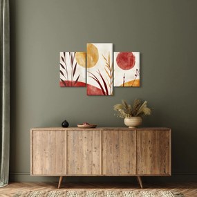 Tablou - Plante și cercuri (90x60 cm)