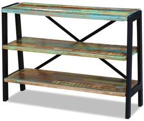 vidaXL Dulap cu 3 rafturi, lemn masiv reciclat