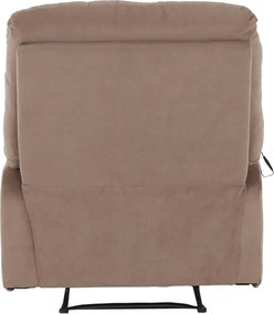 Fotoliu de masaj, reglabil, material textil grej TAUPE, LAMBERT