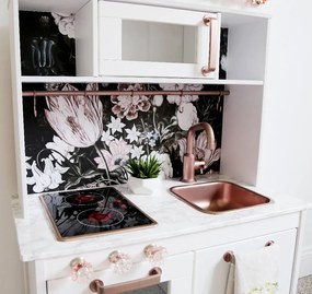 Autocolante mobila copii IKEA Duktig Lucrări florale în stil vintage