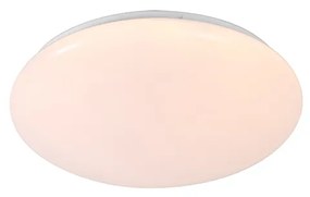 Plafoniera albă 33 cm inclusiv LED și dimmer cu telecomandă - Iene