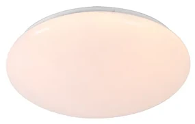 Plafoniera albă 33 cm inclusiv LED și dimmer cu telecomandă - Iene