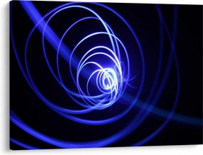 Tablou cu spirale albastre (70x50 cm)