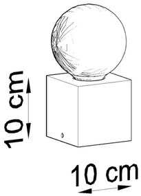 Lampă de masă ABEL 1×E27/60W/230V