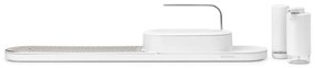 Organizator chiuveta Brabantia SinkStyle 1008497, 4 piese, Finisaj mineral, Rezistent la coroziune, Alb