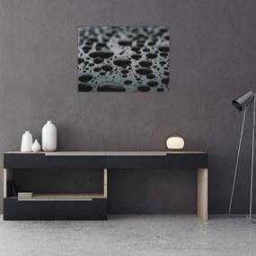 Tablou pe sticlă cu picături de apă (70x50 cm)
