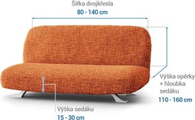 Gaico Huse cu două elastice GRAFITI NOU cărămizie 2fotoliu cu manere de lemn (l. 80 -140 cm)