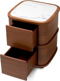 Noptiera/ masuta laterala design LUX Cabana S, furnir nuc