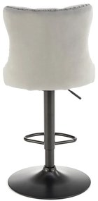 Scaun de bar H117 velvet gri